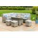High - End Quality Outdoor Rattan Dining Set Big Table With Ice Pot