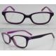 Purple / Orange Hand Made Kids Eyeglasses Frames , Eye Spectacles Frames