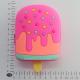 Customized Ice Cream Shape Silicone Rubber Toy BPA Free For Baby
