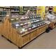Multifuntion Food wooden retail display For Supermarket / Store 3 layers