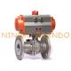 Pneumatic Actuator Two Piece Flanged Ball Valve 2'' DN50 Stainless Steel