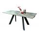 3D Printed Tempered Glass Dining Table 2.1 Meter Heat Resistant For 10 Seats