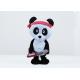 Black / White Panda Plush Toy , Soft Feeling Panda Bear Stuffed Animal