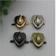 New fashion zinc alloy gold color metal bag hardware twist lock with nickel free