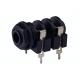 6.35mm Stereo Audio Jack Connector , 2Pin / 4Pin / 6 Pin Female Phone Connector