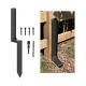 Powder Coated Fence Post Repair Kit for Reinforcing and Fixing Broken Wooden Posts