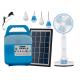 Lithium Battery Solar MP3 Mini Home Lighting System With Radio