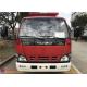 Small Size 2000L Water Tender Fire Truck With Manual Control Roof Monitor