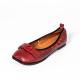S239 2020 Gradient Polished Handmade Leather Women's Shoes Square Toe Velcro Thick Heel Shoes