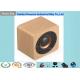 1200mA Li Ion Battery Wooden Box Bluetooth Speaker 3W With Yellow Texture