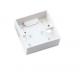 White Or Ivory Fiber Optic Faceplate , ABS / PC Material 2 Port Faceplate 86 * 86