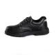 Basic Black Leather Upper Puncture Slip Resistance Breathable Steel Toe Shoes