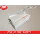 Disposable Pop Up Foil Sheets 12 Micron Thickness Safe Material ISO Approval