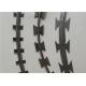 Sharp Wire Fence Razor Ribbon Barbed Tape Concertina With Blades Wire Barrier Fencing