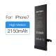 Rapid Charge Apple Iphone New Battery 2150mAh 0 Cycle 550 Recycling Times