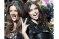 Victoria's Secret models pose at a preview for annual Fashion show