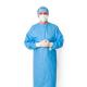 Water And Blood Resistant 30g Disposable Surgical Gown With Knitted Cuff / Elastic Cuff