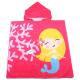 Kids 60x120cm Sand Free Hooded Towel Poncho Organic For Baby