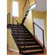 Modern Stairs Matte Black Cable Railing Balustrade Design For Steps