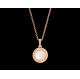   necklace in 18 kt pink gold with mother of pearl jewelry made in China
