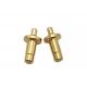 2P 3P 4P SMD Waterproof Magnetic Gold Plated Brass 6 Pin Pogo Connector