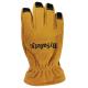 Heat Resistant Firefighter Safety Gloves With Para Aramid Lining In Gold And