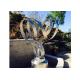 Modern Outdoor Garden Stainless Steel Art Sculptures Matt Finish For Decor