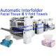 Rubber Embossing Full Automatic Facial Tissue Machine With Auto Transfer