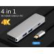 Type C to 4K  TV Projector Video Adapter USB 3.0 HUB For Macbook Samsung S8