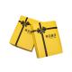Folding ivory paper color printing yellow Lucky box customized