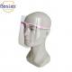 Odorless PVC ISO13485 Anti Fog Face Shields With Glasses Frame