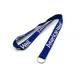 0.6mm To 2.5mm Thickness Imprint Polyester Lanyards Strap For ID Card Holder