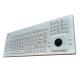 107keys IP68 Wet Proof Industrial Pc Keyboard With Trackball