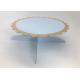 Custom Disposable Party Table Decorations One Tier Blue Paper Cake Stand