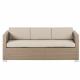 Modern PE rattan sofa set outdoor comfortable sofa set grey rattan outdoor wicker furniture
