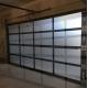 Modern Aluminum Sectional Door White/Brown/Grey Alloy Sound Insulation Door Automatic Opening Transparent Glass Door
