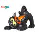 6 FT Garden Lawn Inflatable Holiday Decorations Animated Black Blow Up Cat With LED Lights