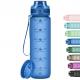 HAS 32oz Motivational Water Bottles With Time Marker & Fruit Strainer