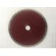 Dark Red 7 Inch Continuous Rim Saw Blades For Glass Long Service Life 180mm
