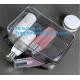 makeup bag mini clear PVC cosmetic bag, PVC makeup Bag Pouches Tote Clear Transparent Cosmetic Travel Bag, carry, handle