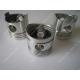 Piston Single Cylinder Diesel Engine Parts Aluminum Piston Black / Silver Color