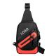 Oem Outdoor Portable Medium Black Crossbody Pack With Logo For Personalised Needs