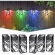 Solar Fence Light Shaped Deck Light Outdoor Waterproof Step Dock Light Decoration Garden Courtyard  Staircase