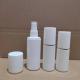 15ml 30ml 50ml white airless pump lotion bottle with gold Line and clear cap ,50 ml vacuum Cosmetic Container
