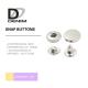 Custom Made Silver Snap Buttons , Hidden Snap Buttons For Leather Jacket