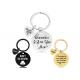 Key chain pendant Mother's Day gift Christmas stainless steel hanging ornaments engraved words logo key chain wholesale