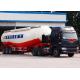 V shaped  Bulk Powder Cement Trailer WITH 3 Axles 35M3 Mechanical suspension