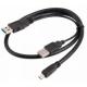 0.6m USB 3.0 AM - MINI 10 P Y Cable