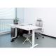 Bamboo Desktop 100 V/Hz CEO Office L Shaped Desk with Electric Sit-Standing Feature