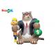 Outdoor 25ft Giant Advertising Inflatable Cat Blow Up Model Decoration